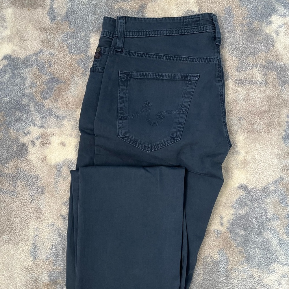 AG Adriano Goldschmied Men's Navy Straight Jeans 32x32